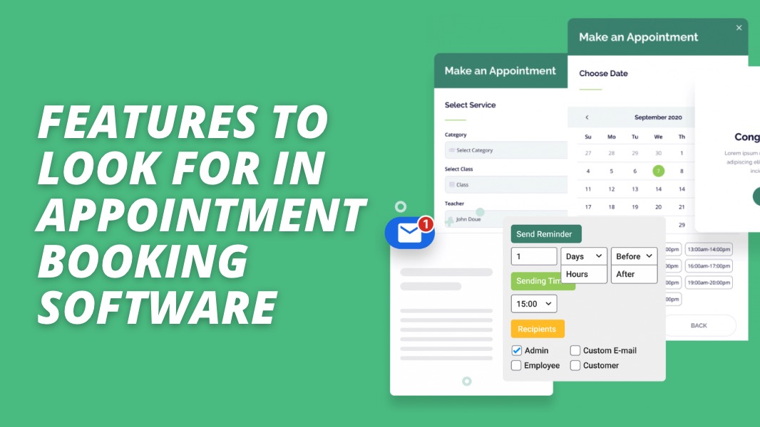 Features to Look for in Appointment Booking Software