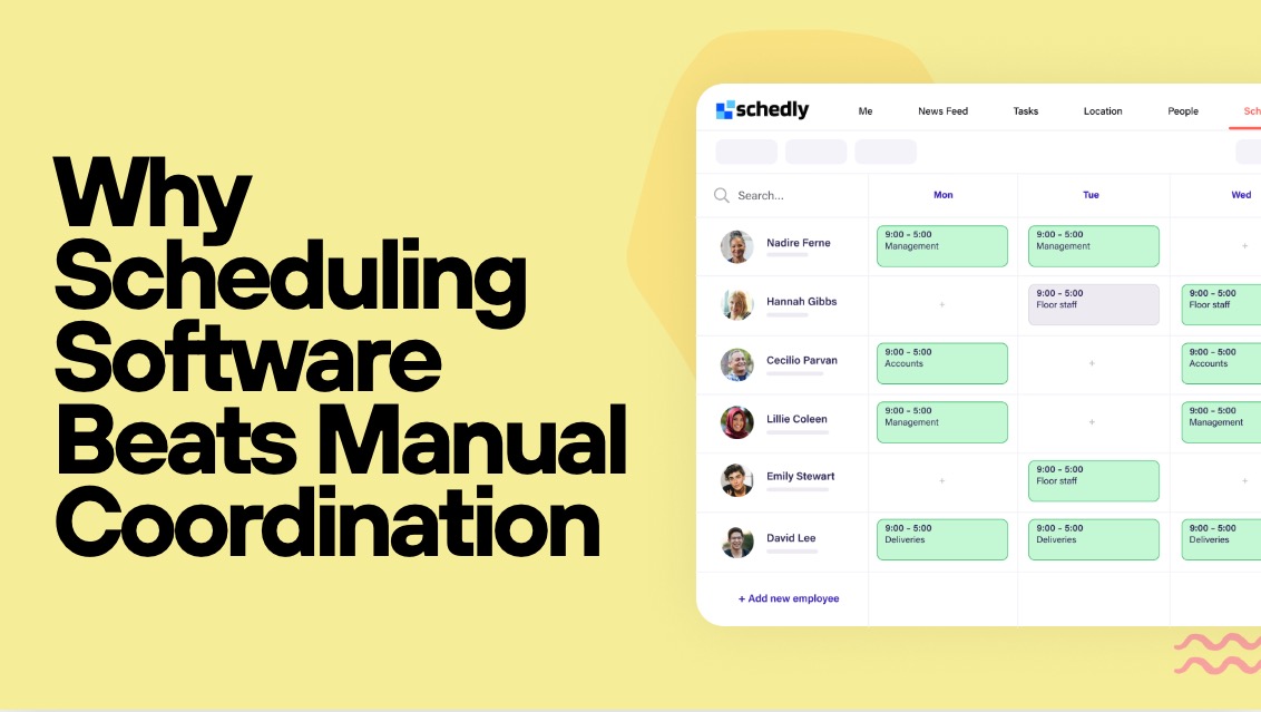 Why Scheduling Software Beats Manual Coordination