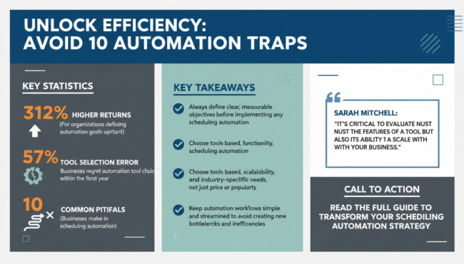 10 Scheduling Automation Mistakes Businesses Make—and How to Avoid Them