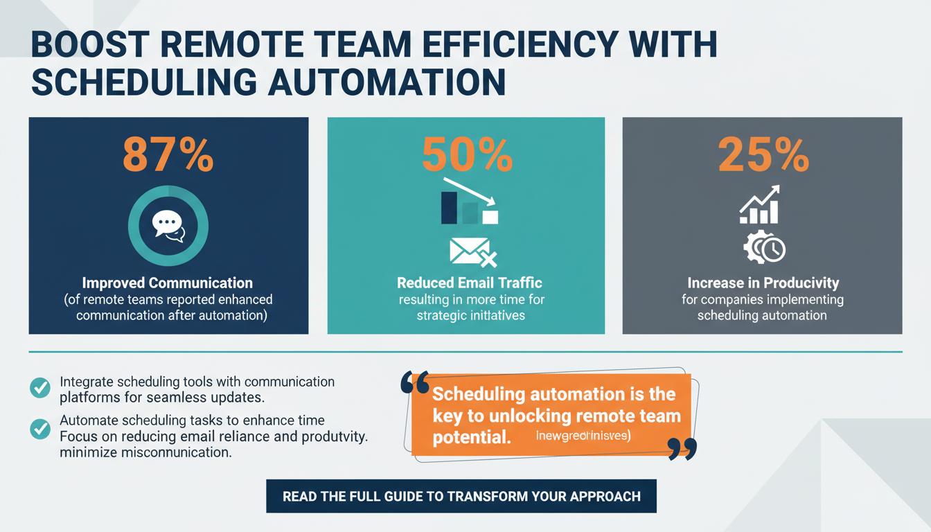10 Ways Scheduling Automation Enhances Remote Team Efficiency