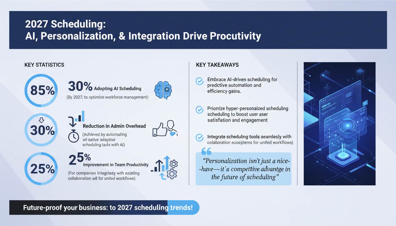 2027 Scheduling Trends: The Future of Productivity Tools for Businesses
