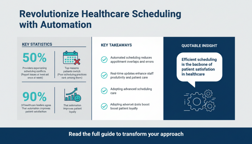 Advanced Scheduling Automation for Healthcare Teams: Overcoming Appointment Overlaps and Boosting Patient Satisfaction