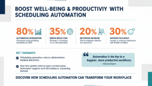 How Scheduling Automation Enhances Employee Well-being and Productivity in 2026
