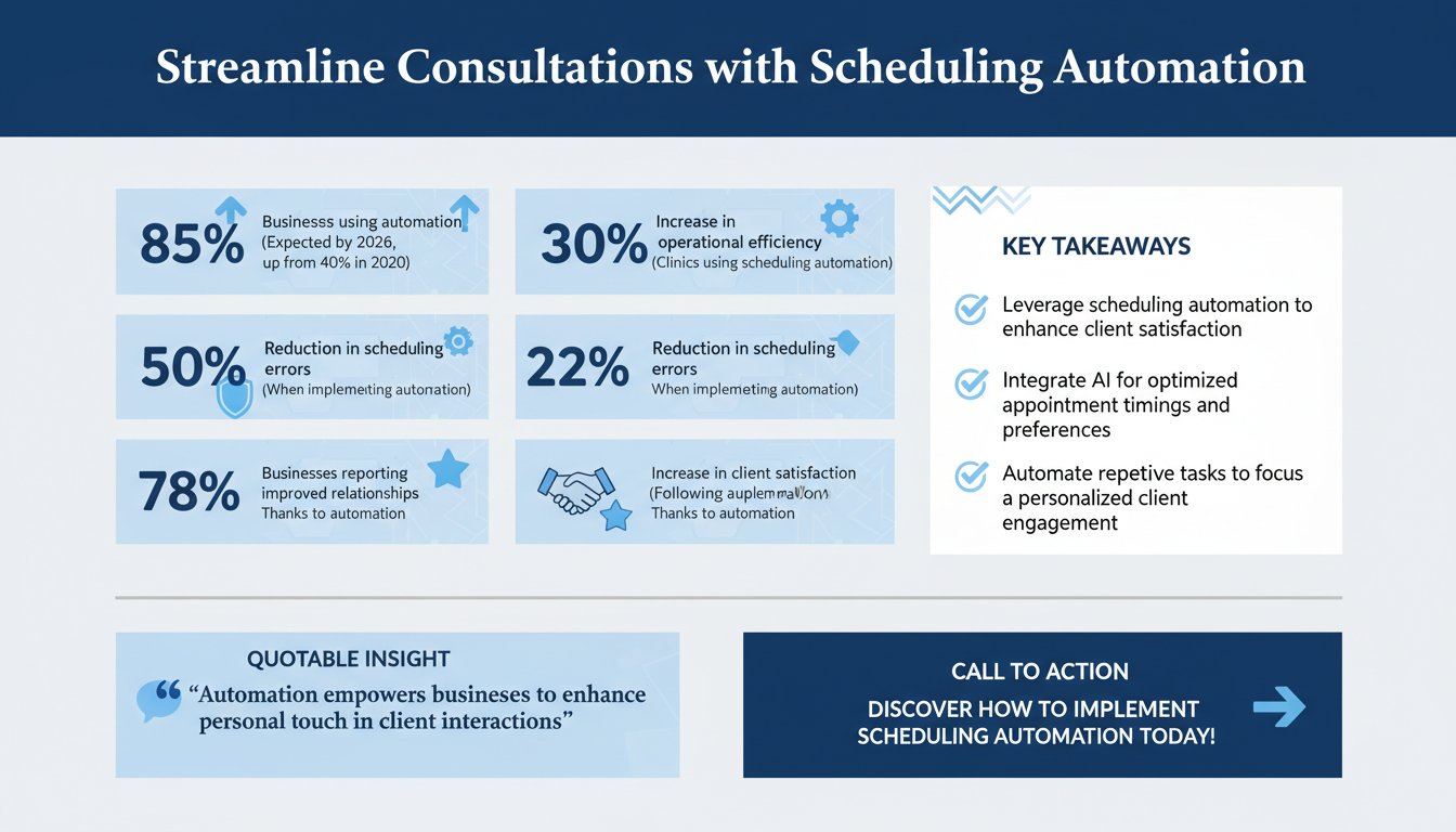 How Scheduling Automation Streamlines Client Consultations Without Sacrificing Personal Touch