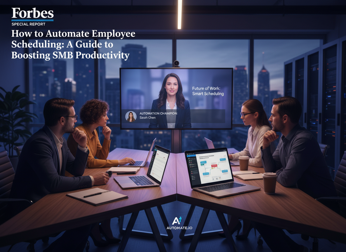 Team participating in a webinar with an 'Automation Champion,' enhancing productivity with automated tools.