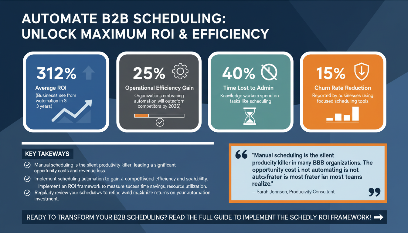 How to Automate Scheduling for Maximum ROI: A Guide for B2B Teams