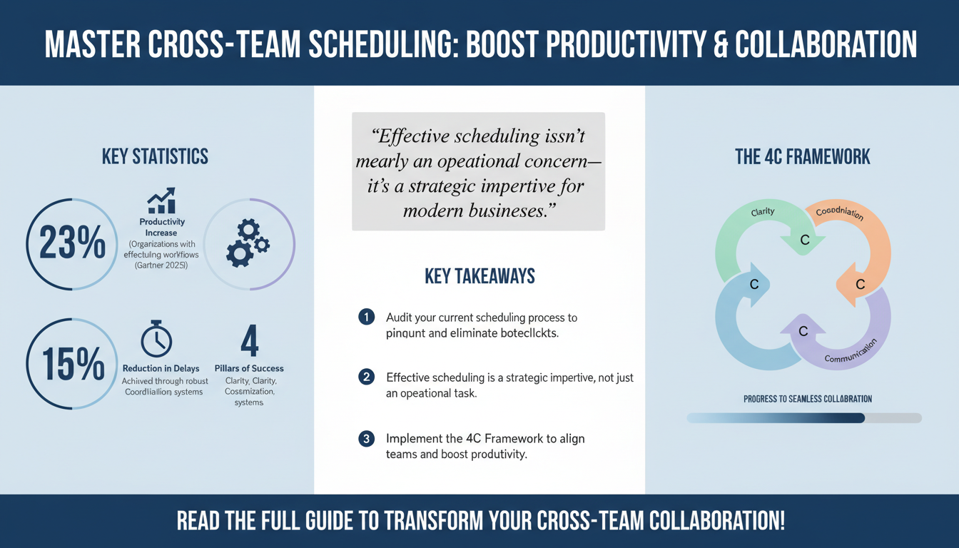 How to Build an Effective Scheduling Workflow for Cross-Team Collaboration