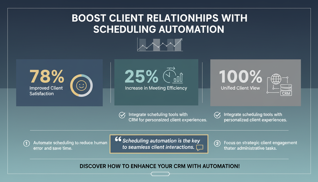How to Leverage Scheduling Automation to Enhance Client Relationship Management