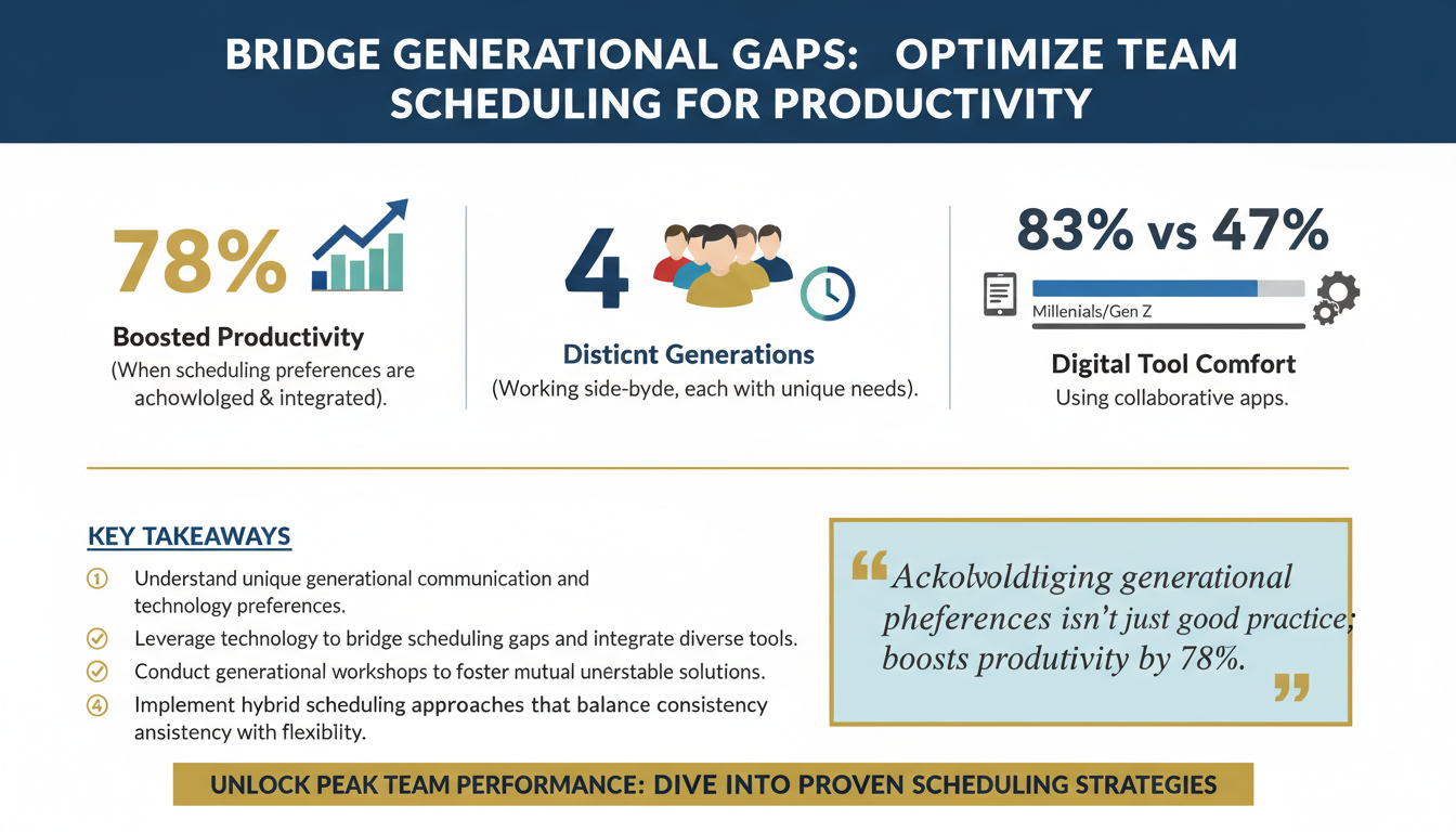 How to Optimize Scheduling for Multi-Generational Teams: Strategies for Bridging Productivity Styles