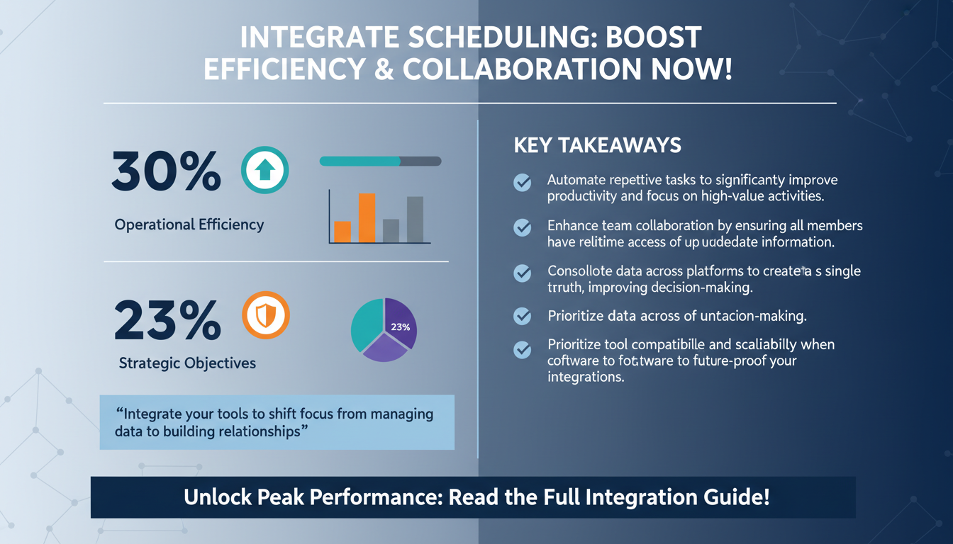 How to Seamlessly Integrate Scheduling Tools with Your CRM and Project Management Software