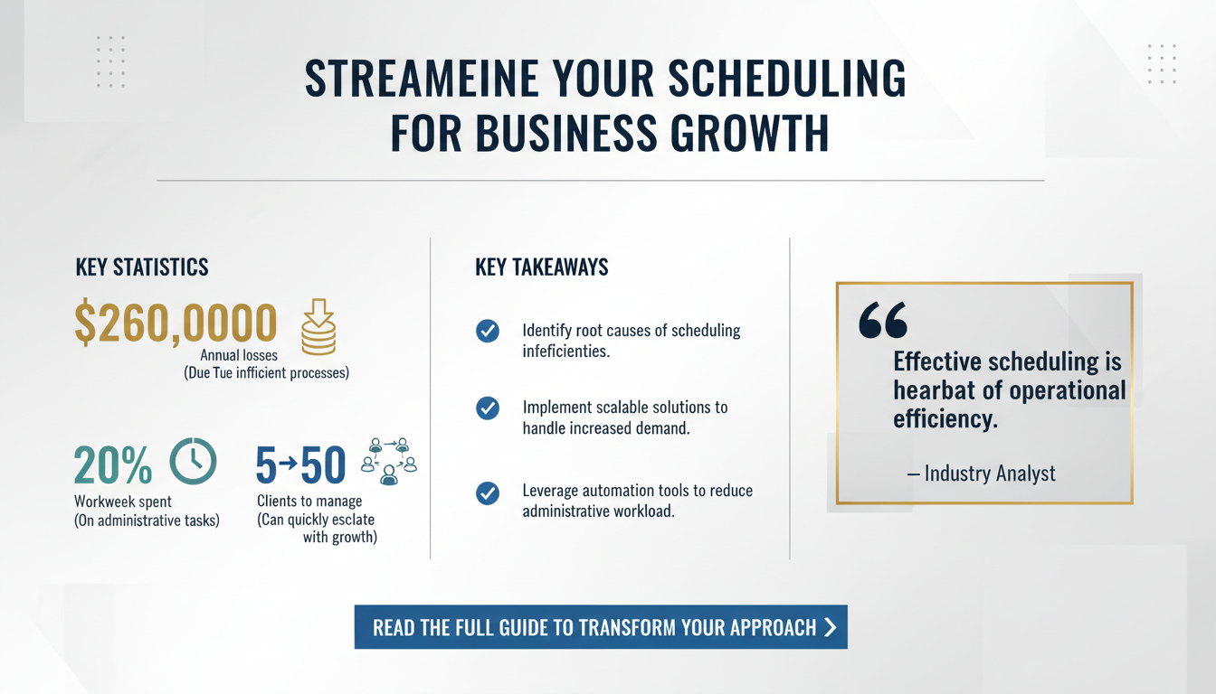 How to Streamline Appointment Scheduling for Growing Businesses: A Scalable Approach