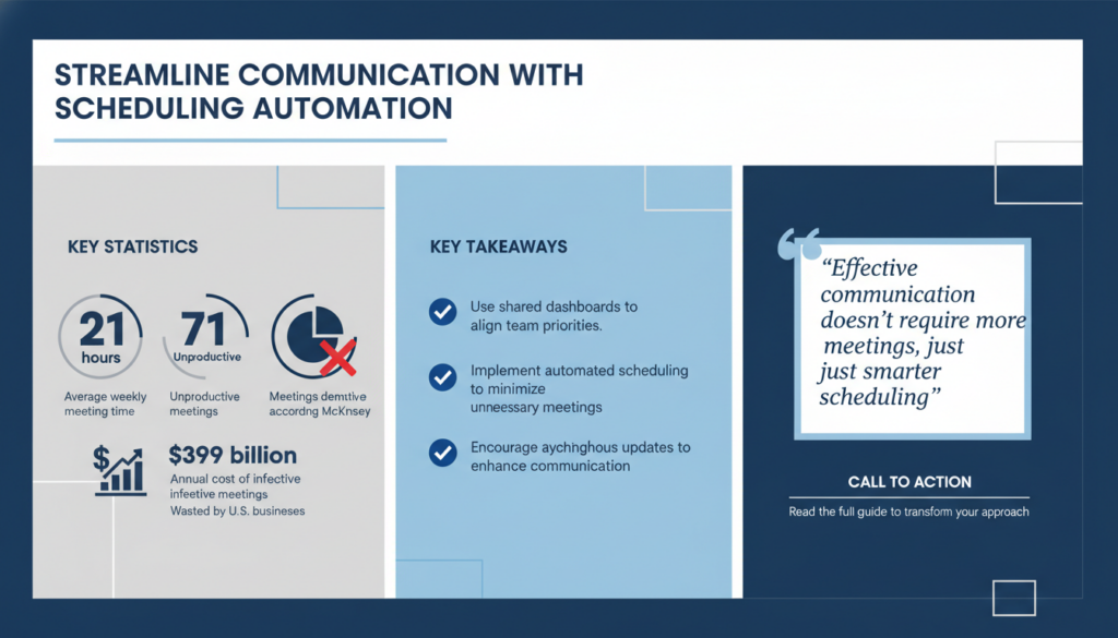 How to Use Scheduling Automation to Build Stronger Cross-Team Communication Without Extra Meetings