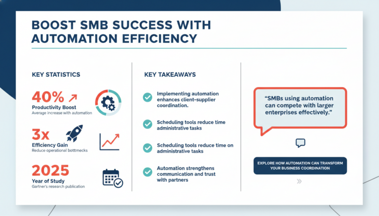 How to Use Scheduling Automation to Enhance Client-Supplier Coordination for SMBs