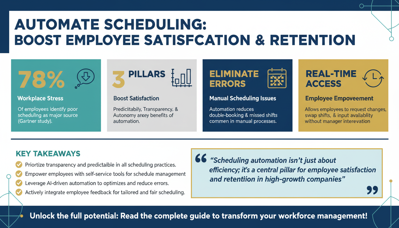 How to Use Scheduling Automation to Improve Employee Satisfaction and Retention in High-Growth Companies