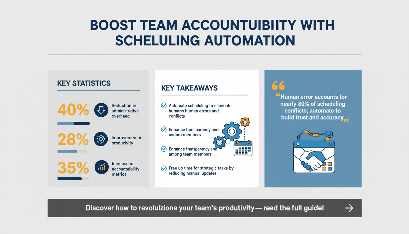 How to Use Scheduling Automation to Improve Team Accountability and Reduce Missed Deadlines