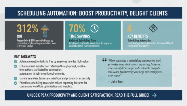 How to Use Scheduling Automation to Improve Team Productivity in Client-Focused Industries