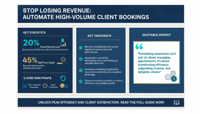How to Use Scheduling Automation to Manage High-Volume Client Bookings Without Losing Efficiency