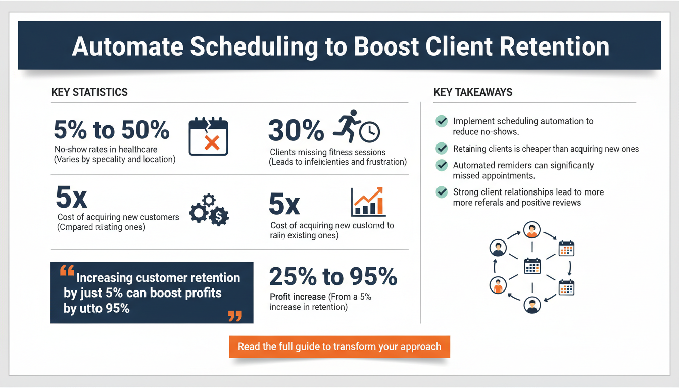 How to Use Scheduling Automation to Reduce No-Shows and Improve Client Retention