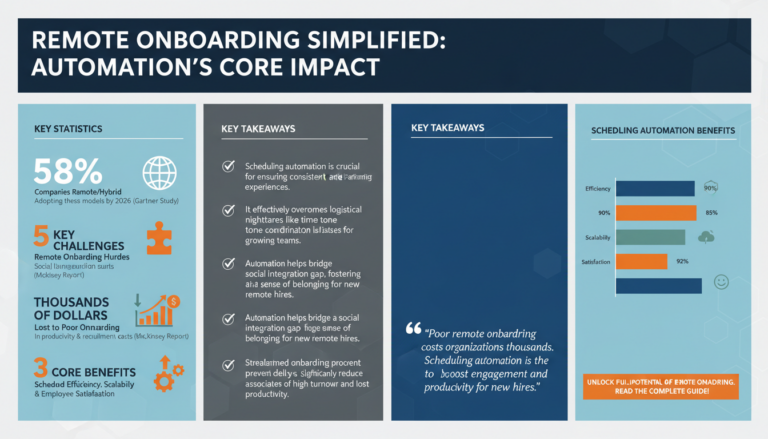 How to Use Scheduling Automation to Simplify Onboarding for Remote Teams and New Hires