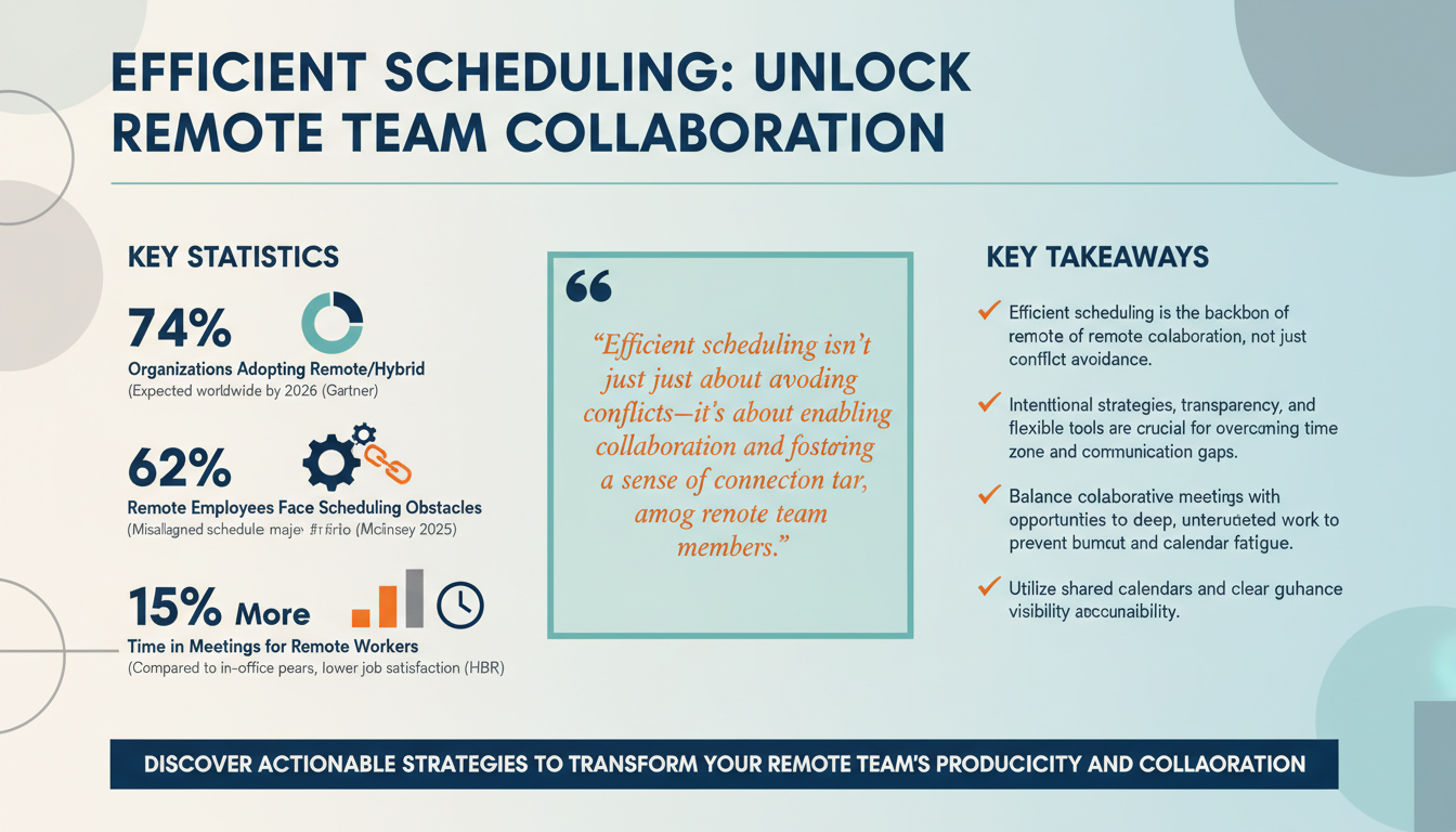 Managing Remote Teams: How Efficient Scheduling Drives Collaboration