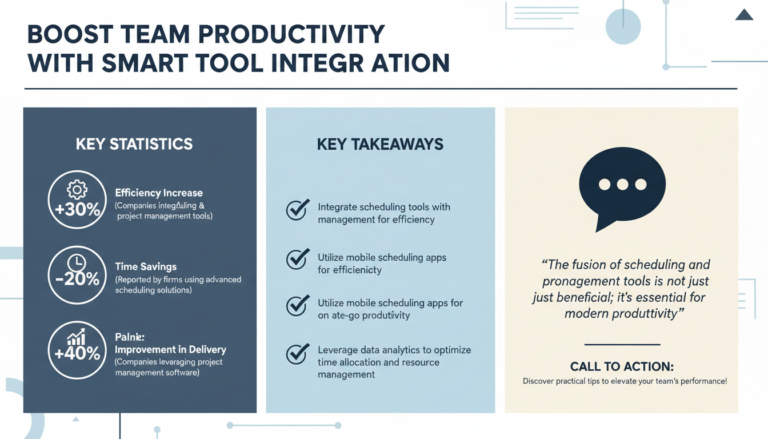 Maximizing Team Productivity: Integrating Scheduling Tools with Project Management Software