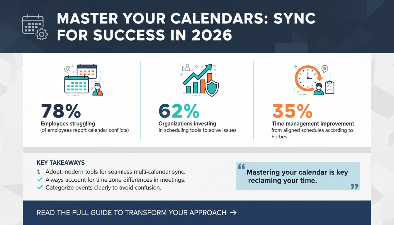 Multi-Calendar Sync: How to Keep Your Work and Private Life from Colliding