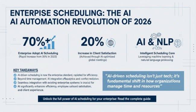 The Comprehensive Guide to Scheduling Automation for Enterprise Teams in 2026