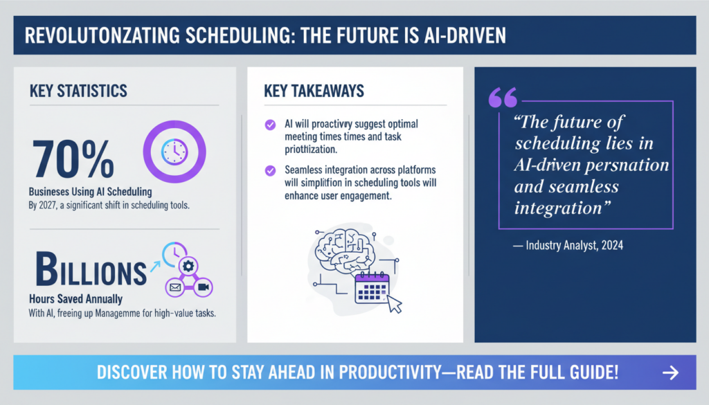 The Future of Scheduling: Trends to Watch in Productivity Tools for 2026-2027