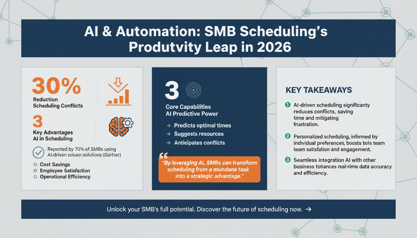 The Future of Seamless Scheduling: How AI and Automation Are Transforming Productivity for SMBs in 2026