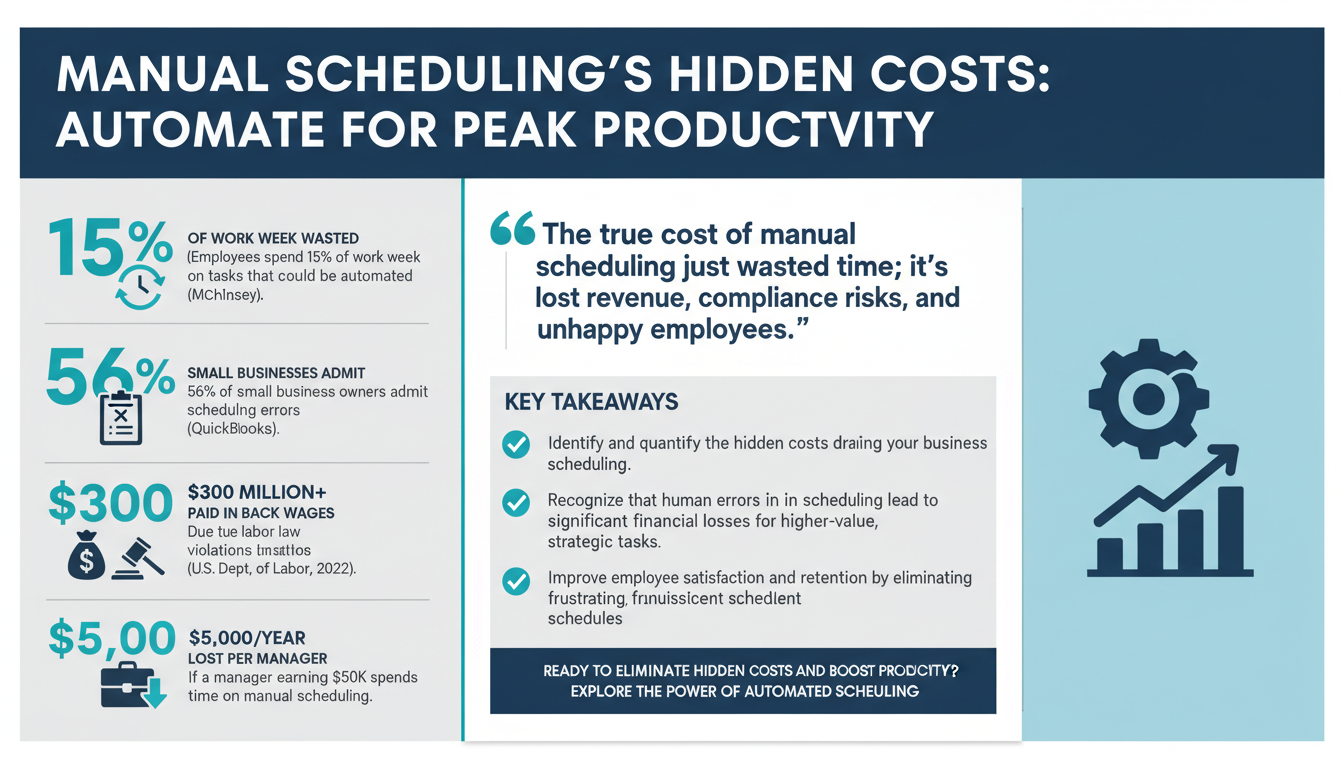 The Hidden Costs of Manual Scheduling: Why Automation is the Key to Productivity