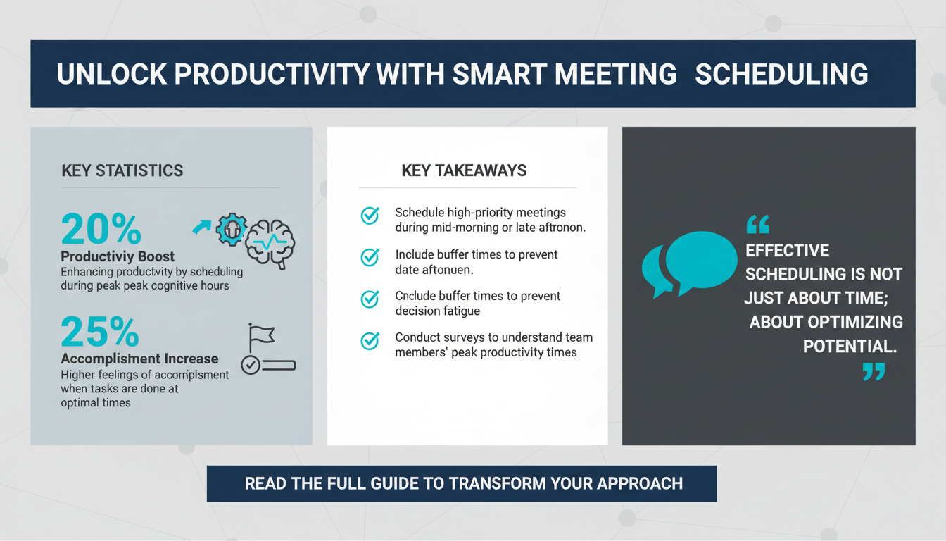 The Psychology of Scheduling: How to Create Meeting Workflows That Boost Productivity and Morale