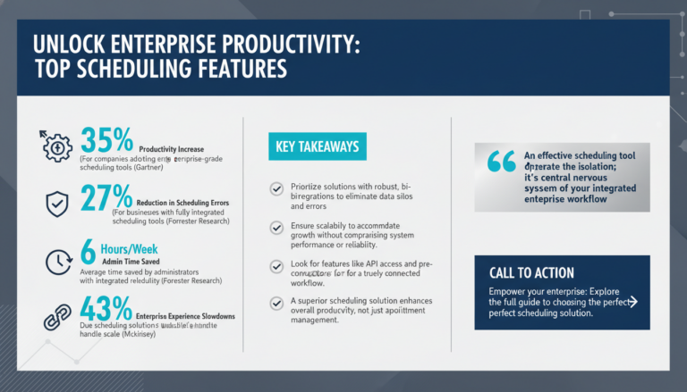 Top Features to Look for in an Enterprise-Grade Scheduling Solution