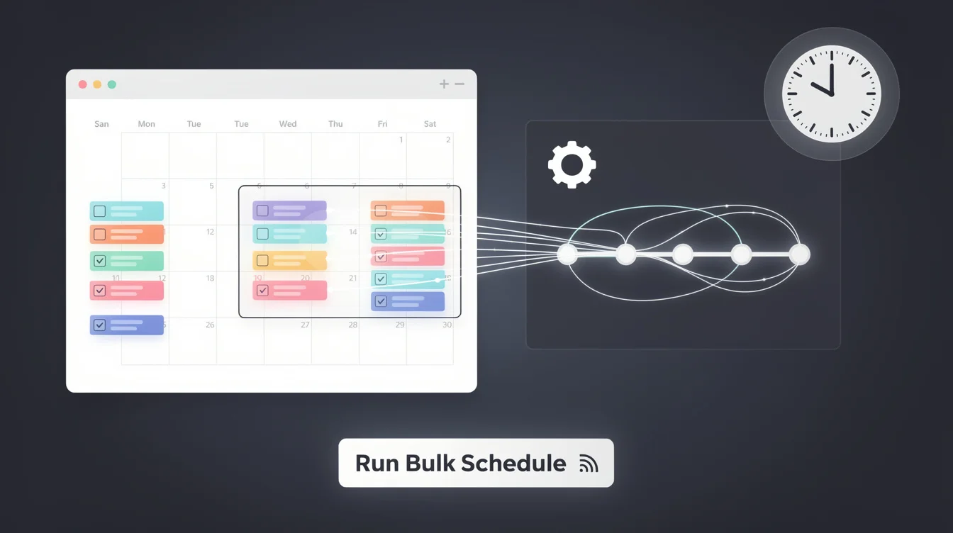Bulk Scheduling Automations to Free Up Your Day