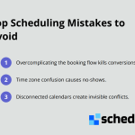 Three common scheduling mistakes that harm booking systems - Event scheduling best practices