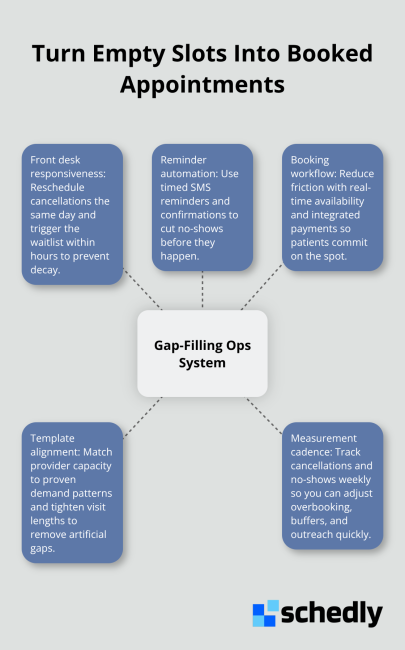 Operational levers that convert scheduling gaps into bookings - recurring appointment patterns