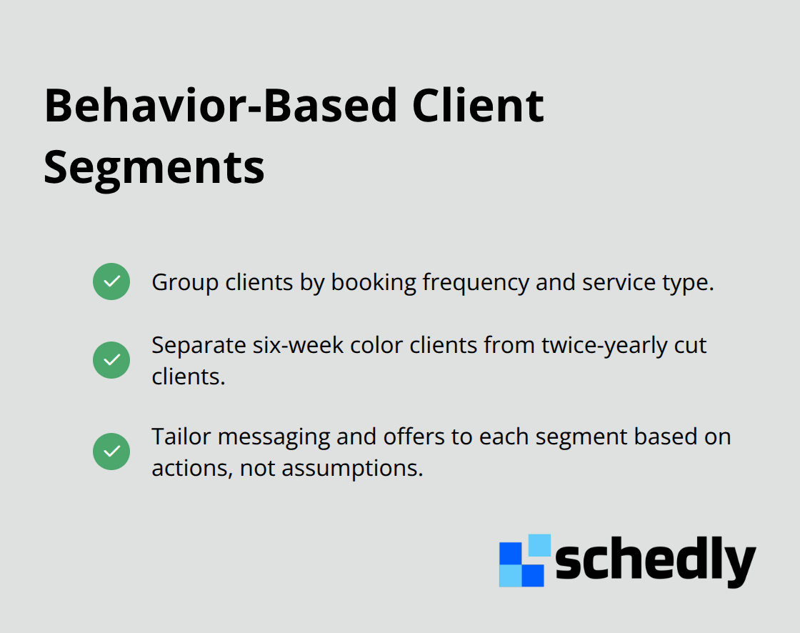 Checklist of practical ways to segment salon clients based on real behaviors. - salon appointment analytics