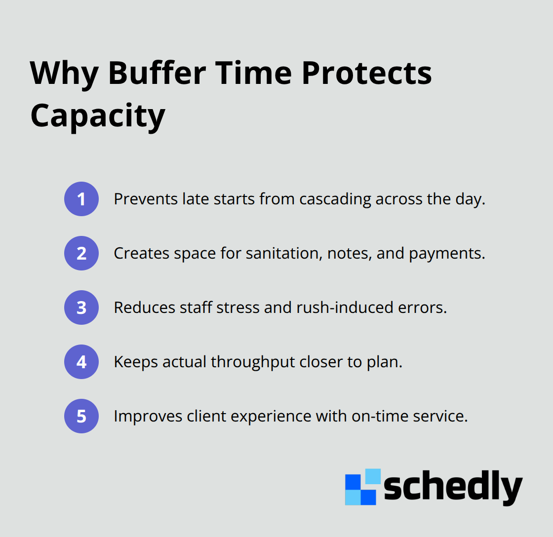 Key reasons to schedule transition time between appointments - scheduling resource allocation