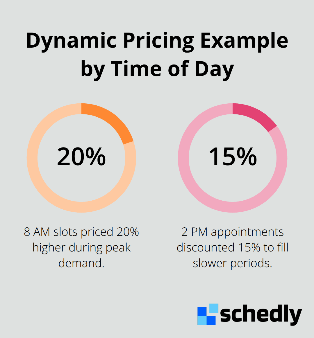 Example price adjustments to align demand with finite capacity